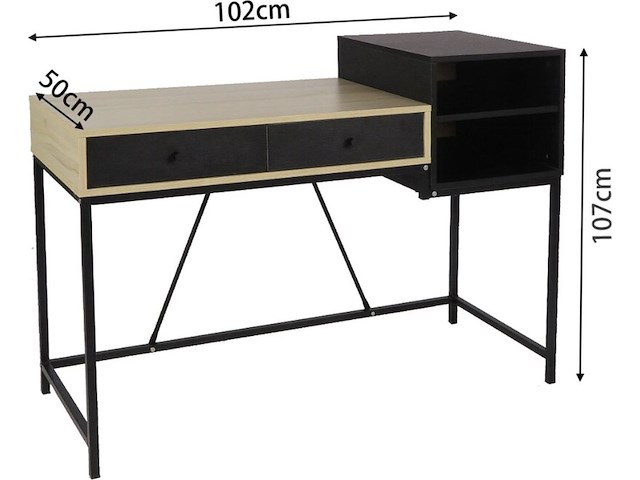 3x modern bureau (zwaar) - afbeelding 3 van  5