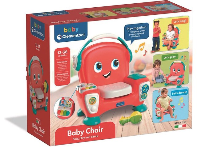 3x music chair kinderstoel clementoni baby - afbeelding 2 van  6