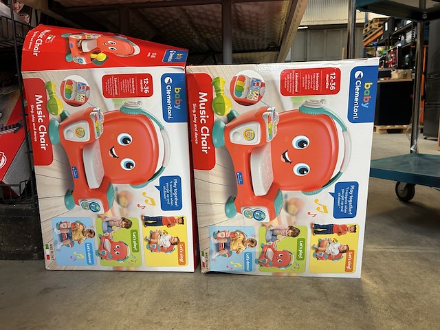 3x music chair kinderstoel clementoni baby - afbeelding 3 van  6