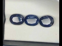 3x natuurlijk saffier - 13.05ct, blauw - afbeelding 1 van  1
