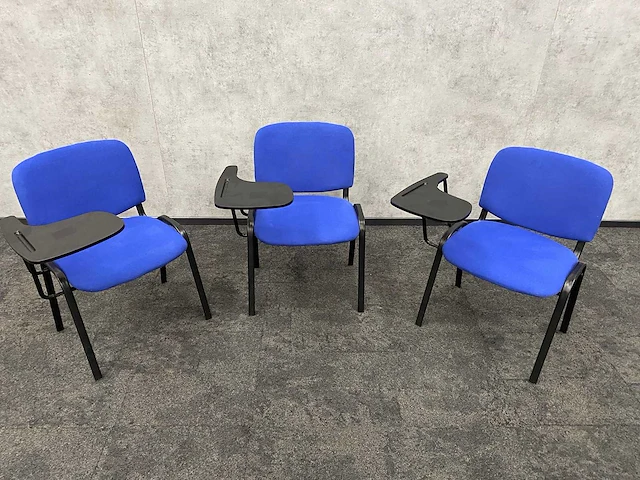 3x nestelbare lessenaarsstoel - afbeelding 2 van  8