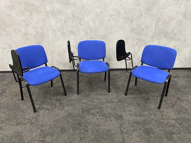 3x nestelbare lessenaarsstoel - afbeelding 7 van  8