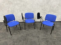 3x nestelbare lessenaarsstoel - afbeelding 7 van  8