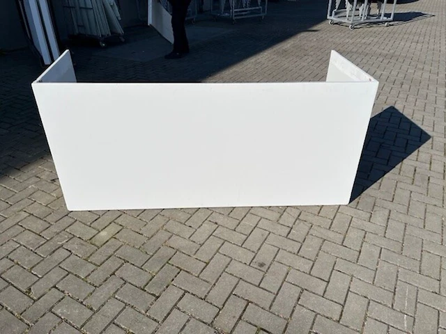 3x ombouw ten behoeve van werktafel, wit - afbeelding 1 van  9