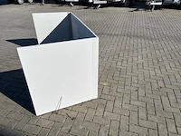 3x ombouw ten behoeve van werktafel, wit - afbeelding 2 van  9