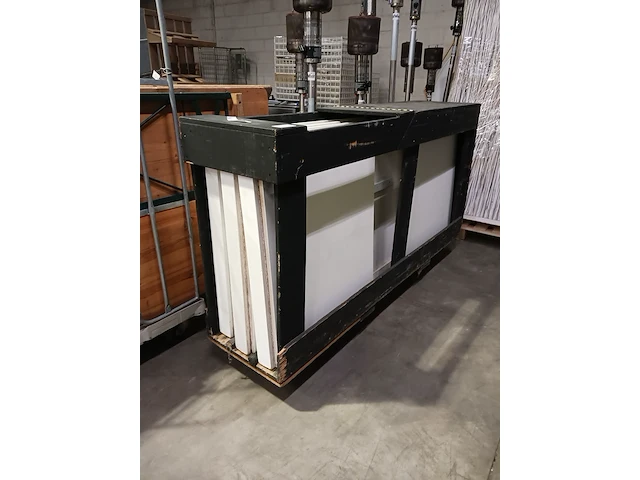 3x ombouw ten behoeve van werktafel, wit - afbeelding 4 van  9