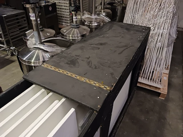 3x ombouw ten behoeve van werktafel, wit - afbeelding 7 van  9