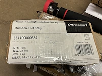 3x optrekstang, 1x set halterschijven ultrasport - afbeelding 5 van  7
