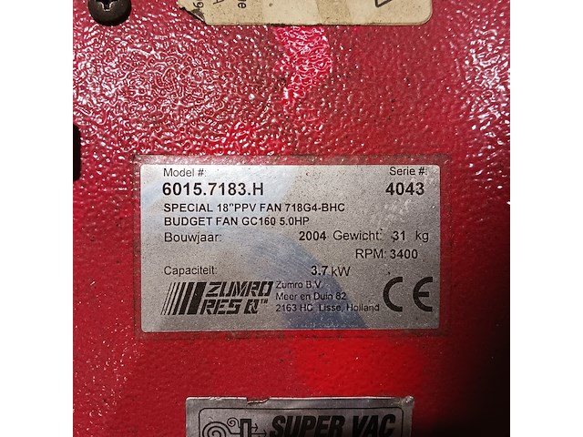 3x overdrukventilator leader & zumbro res q - afbeelding 20 van  30