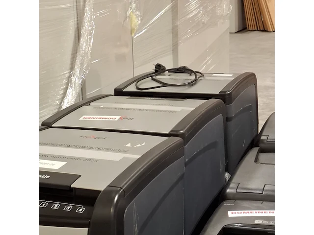 3x papiervernietiger, rexel, optimum autofeed 300x - afbeelding 2 van  12