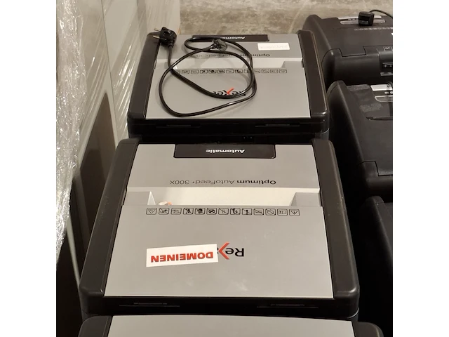 3x papiervernietiger, rexel, optimum autofeed 300x - afbeelding 4 van  12