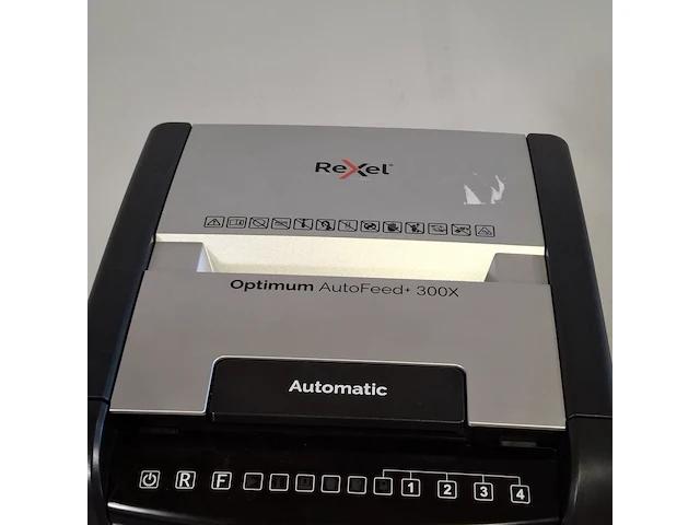 3x papiervernietiger, rexel, optimum autofeed 300x - afbeelding 8 van  12