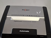 3x papiervernietiger, rexel, optimum autofeed 300x - afbeelding 8 van  12