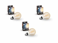 (3x) philips hue filament globelamp g93 e27 wa klein - afbeelding 1 van  2