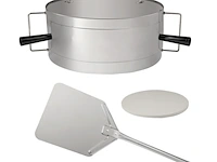 3x pizza ring set voor montage op grill - afbeelding 1 van  3