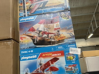 3x playmobil speelset air stunt show, pirates, action heroes - afbeelding 1 van  3