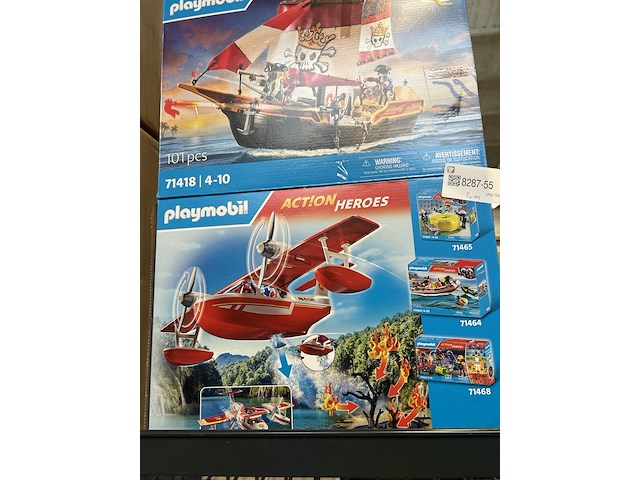 3x playmobil speelset air stunt show, pirates, action heroes - afbeelding 2 van  3