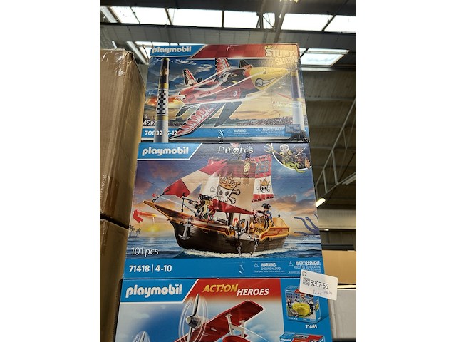 3x playmobil speelset air stunt show, pirates, action heroes - afbeelding 3 van  3
