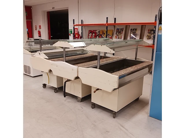 3x professionele saladettes, wit - afbeelding 1 van  17