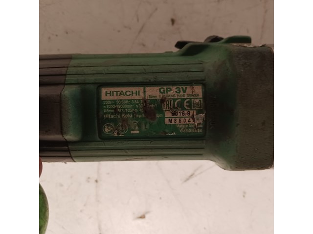 3x rechte slijper hitachi, gp3v - afbeelding 8 van  23