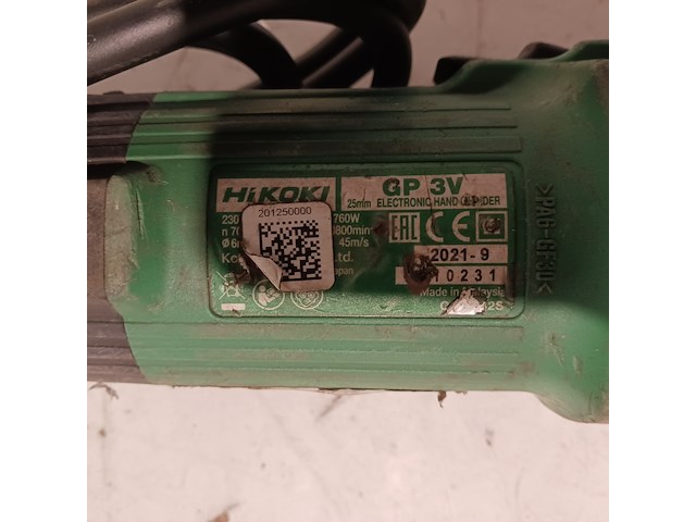 3x rechte slijper hitachi, gp3v - afbeelding 16 van  23