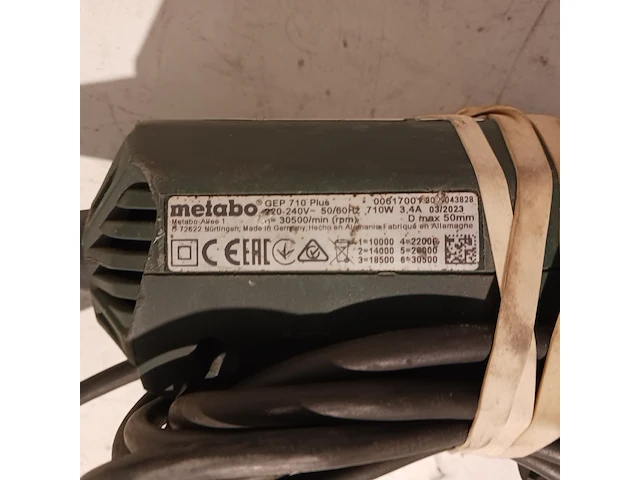3x rechte slijper, metabo, gep 710 plus - afbeelding 9 van  17