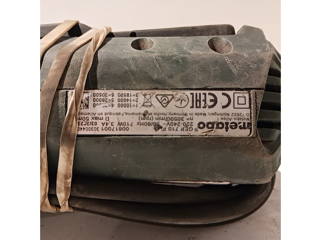 3x rechte slijper, metabo, gep 710 plus - afbeelding 3 van  16
