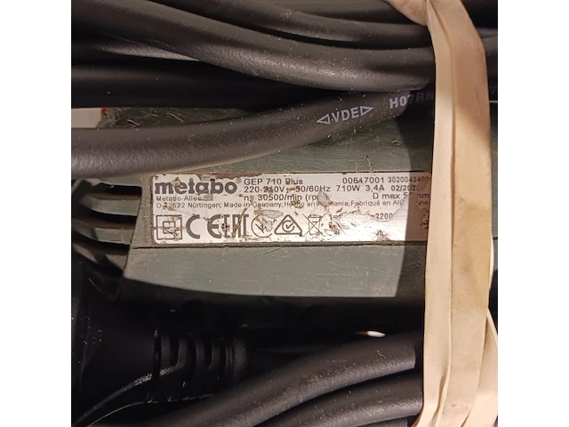 3x rechte slijper, metabo, gep 710 plus - afbeelding 8 van  16
