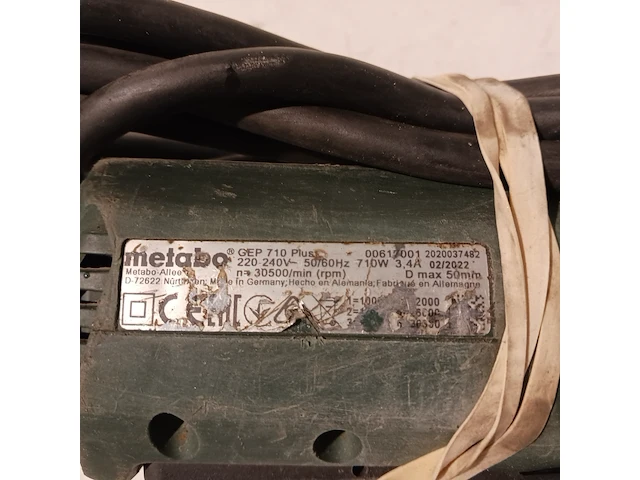 3x rechte slijper, metabo, gep 710 plus - afbeelding 13 van  16