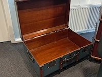 3x reiskoffers authentic models, groen & bruin - afbeelding 6 van  15