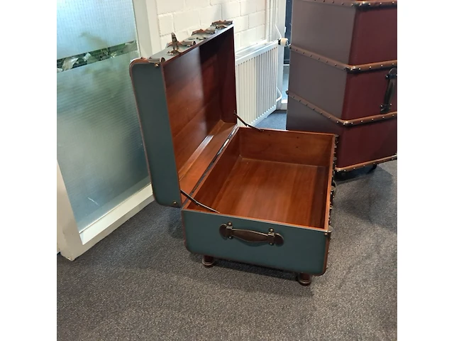 3x reiskoffers authentic models, groen & bruin - afbeelding 7 van  15
