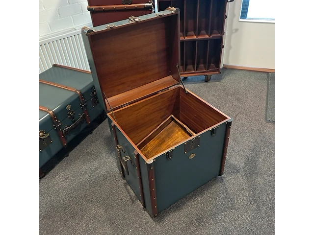 3x reiskoffers authentic models, groen & bruin - afbeelding 15 van  15
