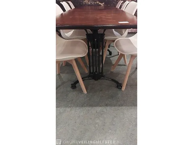 3x restaurant tafel met 12x kuipstoel - afbeelding 5 van  6