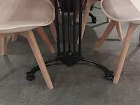 3x restaurant tafel met 12x kuipstoel - afbeelding 5 van  6
