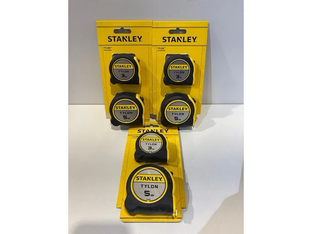 3x rolmaat 5+3 meter, stanley - afbeelding 1 van  1