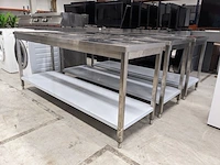 3x rvs werktafel hcb - afbeelding 1 van  8