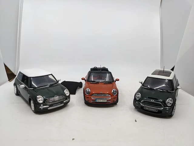 3x schaalmodel mini, cooper - afbeelding 1 van  13