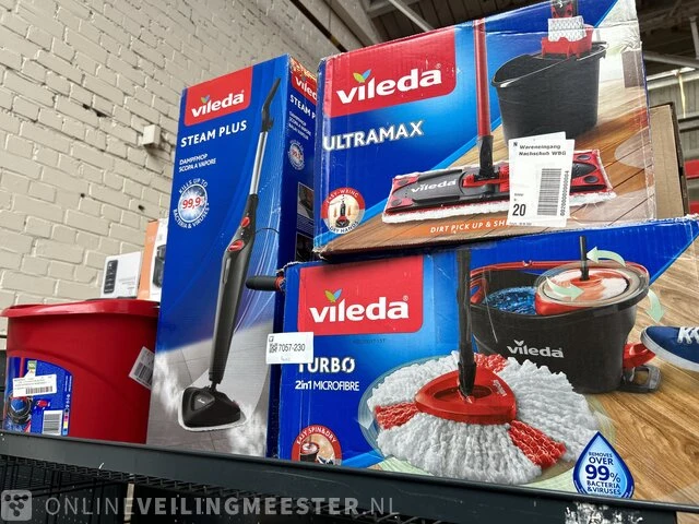 3x schoonmaakapparaten, 1x emmer vileda - afbeelding 1 van  5