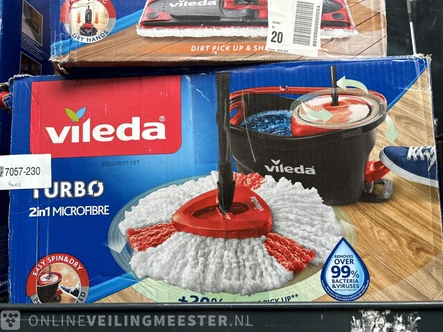 3x schoonmaakapparaten, 1x emmer vileda - afbeelding 2 van  5