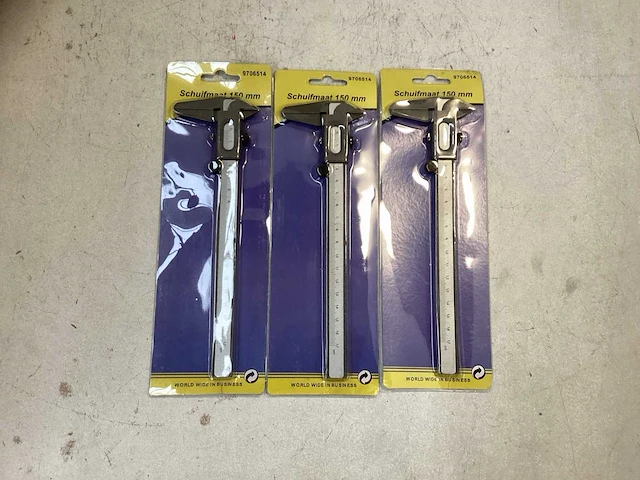 (3x) schuifmaat - 150mm - afbeelding 1 van  4