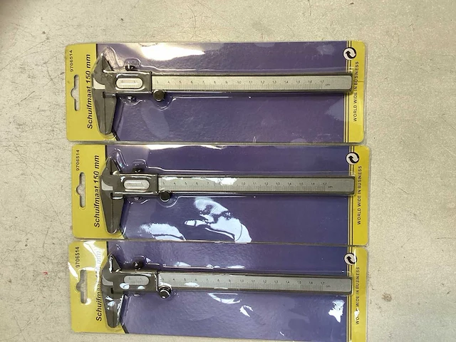 (3x) schuifmaat - 150mm - afbeelding 4 van  4
