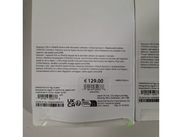 3x set a 4x tracker, apple, airtag a2187 - afbeelding 4 van  6