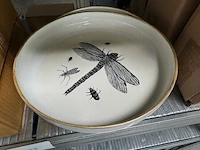 3x set borden en 2x decoratie vlieg woood, insect & fly - afbeelding 3 van  4