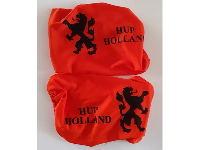 3x set spiegelhoes oranje - afbeelding 1 van  3