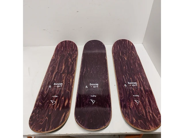 3x skateboard deck, boom & - art, holenitepool - afbeelding 1 van  9