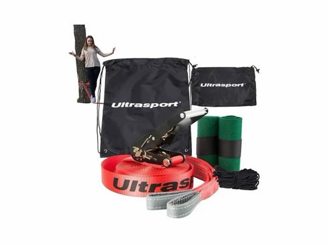 3x slackline 25 meter ultrasport - afbeelding 1 van  6