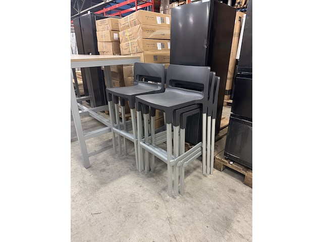 3x statafel met 6x barkruk - afbeelding 2 van  9