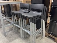 3x statafel met 6x barkruk - afbeelding 2 van  9