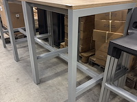 3x statafel met 6x barkruk - afbeelding 7 van  9