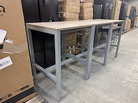 3x statafel met 6x barkruk - afbeelding 9 van  9